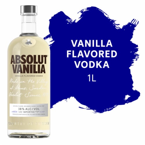 Absolut Vanilia Flavored Vodka Perspective: front