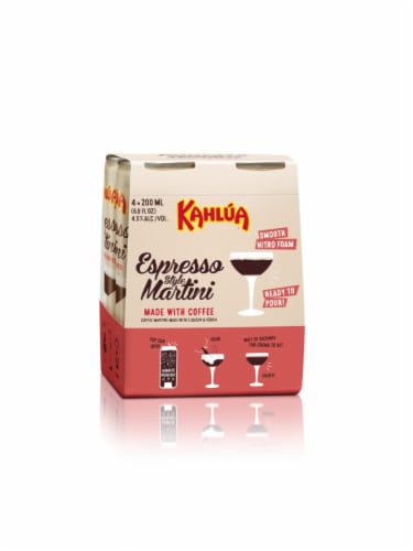 Kahlua Espresso Style Martini Ready to Drink Cocktail Perspective: front