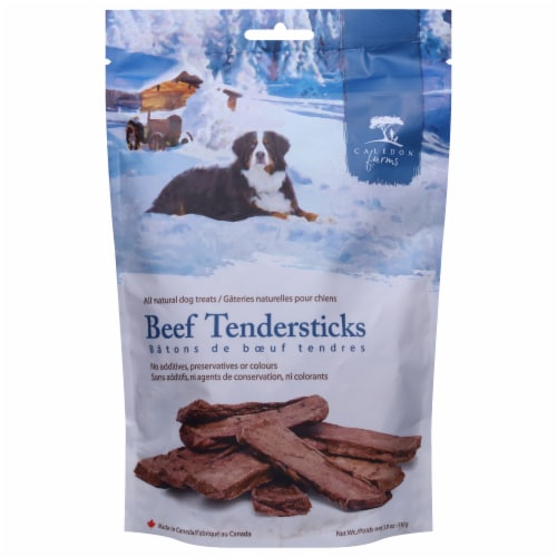 Caledon Farms Beef Tendersticks All Natural Dog Treats Perspective: front