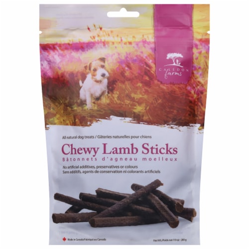 Caledon Farms - Dog Treat Chewy Lamb Stick 7 oz (Pack of 4) Perspective: front