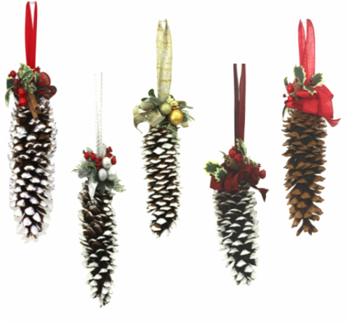 Sugar Cone Holiday Decor Perspective: front