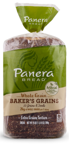 Panera Bread Whole Grain Baker's Grains Sliced Bread Perspective: front