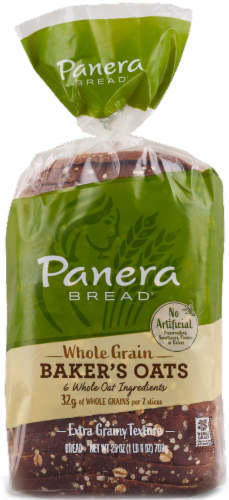 Panera Bread Whole Grain Baker's Oats Sliced Bread Perspective: front