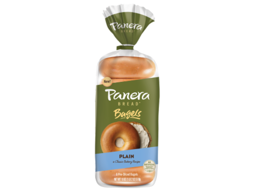 Panera Bread Plain Bagels Perspective: front