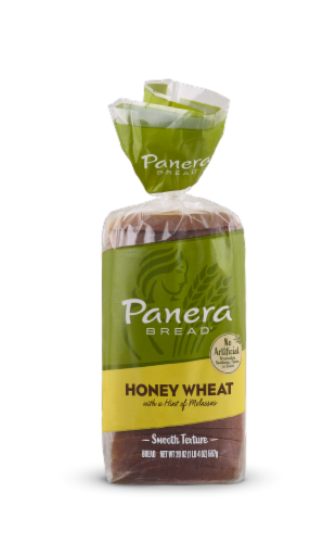 Panera Bread Honey Wheat Sliced Bread Perspective: front