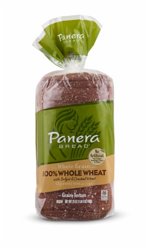 Panera Bread Whole Grain 100% Whole Wheat Sliced Bread Perspective: front