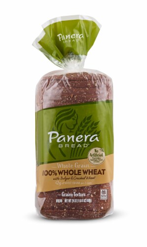 Panera Bread Whole Grain 100% Whole Wheat Sliced Bread Perspective: front
