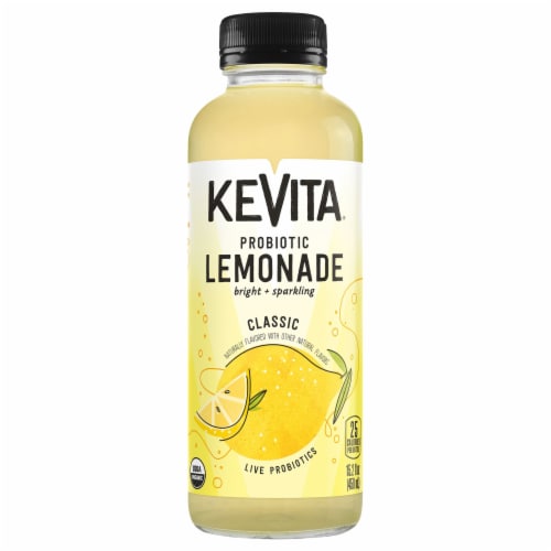 KeVita® Classic Sparkling Probiotic Lemonade Perspective: front