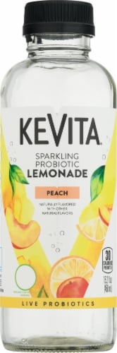 KeVita® Peach Sparkling Probiotic Lemoande Perspective: front