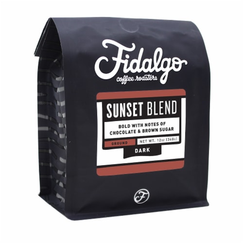 Sunset Blend, Drip Grind, 12oz bag Perspective: front