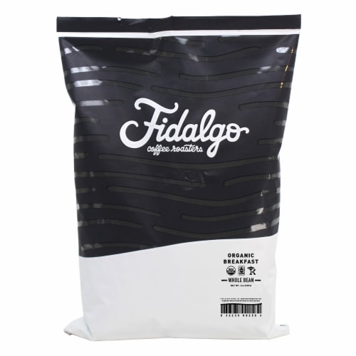 Organic Breakfast Blend, Whole Bean, 2lb bag Perspective: front