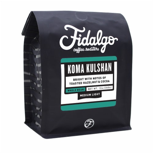 Organic Koma Kulshan, Whole Bean, 12oz bag Perspective: front