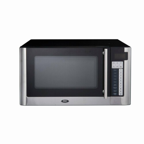 Oster OGG61101 1.1 cu. ft. 1000W Digital Microwave Oven, Stainless Steel &  Black, 1 - Fry's Food Stores