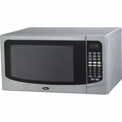 Oster® 1000W Microwave Oven - Stainless Steel Perspective: front