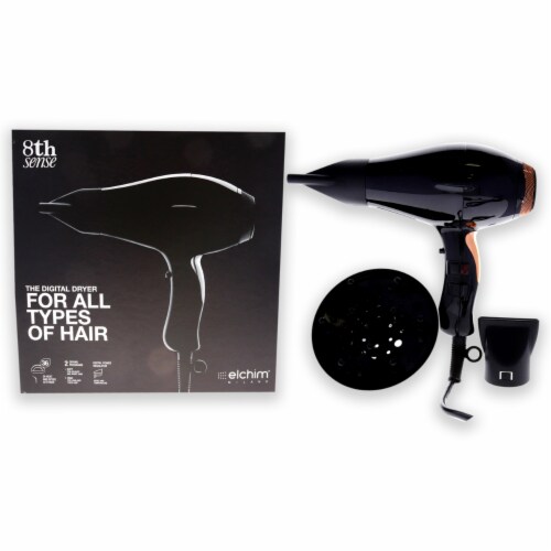 Elchim 8th Sense Sunset Copper Hair Dryer Black 1 Pc Perspective: front