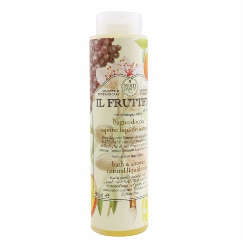 Nesti Dante IL Frutteto Bath & Shower Natural Liquid Soap With Red Grape Leaves & Lemon Extra Perspective: front