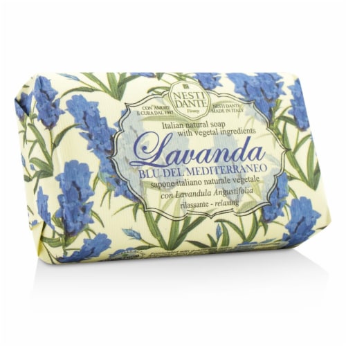 Nesti Dante Lavanda Natural Soap  Blu Del Mediterraneo  Relaxing 150g/5.29oz Perspective: front