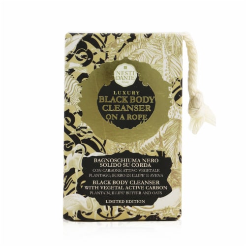 Nesti Dante Luxury Black Body Cleanser On A Rope 150g