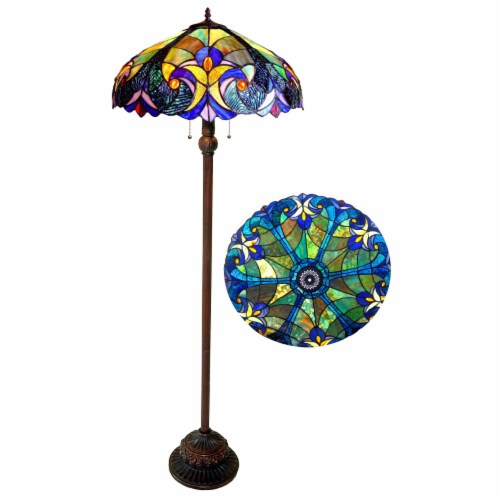 CHLOE Lighting LIAISON Tiffany-style 18 2 Light Victorian Floor Lamp ...