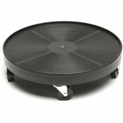 DeVault Enterprises DEV3000BNH 16 in. Plant Stand Dolly Set, Black Perspective: front