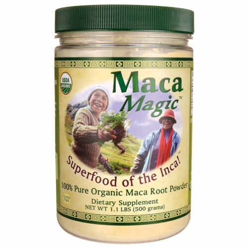 Maca Magic  Powder Jar Perspective: front