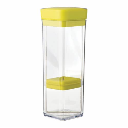 Chefn 6587422 Plastic Dishwasher Herb Storage, Clear & Yellow Perspective: front