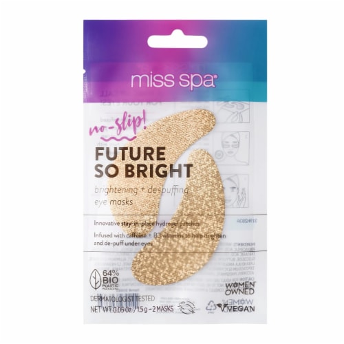 Miss Spa No Slip Brightening Eye Mask Perspective: front