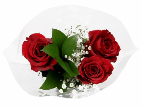 Triple Rose Bouquet Perspective: front