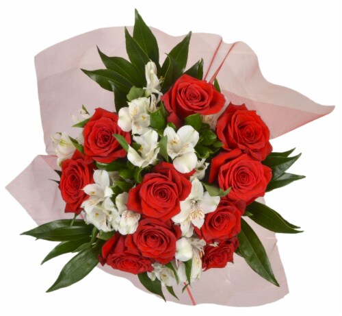 Grand Alstroemeria Rose Bouquet Perspective: front