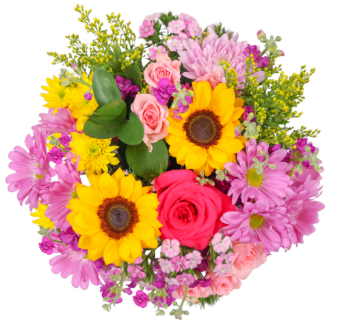 Love You Always Fresh Flowers Bouquet Perspective: front