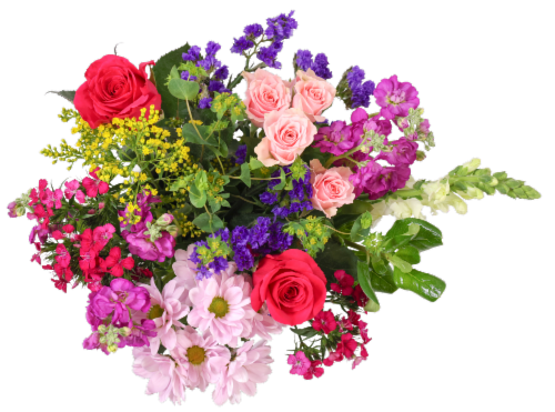 Graceful Garden Fresh Flower Bouquet Perspective: front
