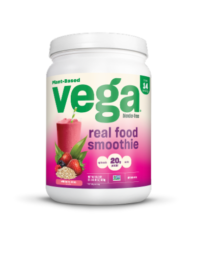 Vega® Real Food Smoothie Wildberry Bliss Protein Powder Perspective: front