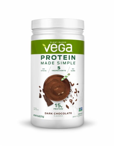 Vega Protein Made Simple Dark Chocolate Protein Powder Perspective: front