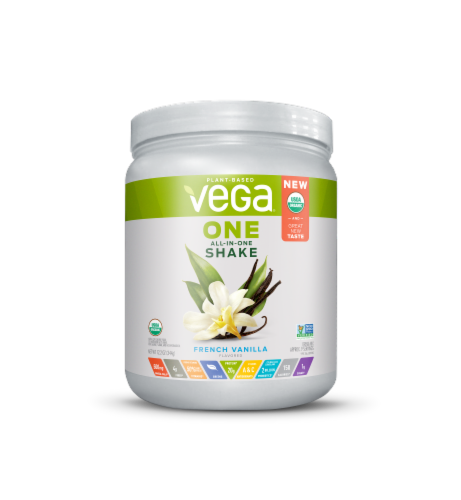 Vega One Coconut Almond Flavored All-in-One Shake Perspective: front