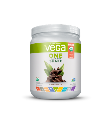 Vega One All-in-One Chocolate Shake Drink Mix Perspective: front