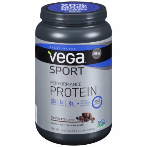 Vega Sport Performance Chocolate Protein Drink Mix Perspective: front