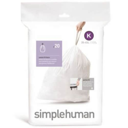  simplehuman Code K Custom Fit Drawstring Trash Bags in