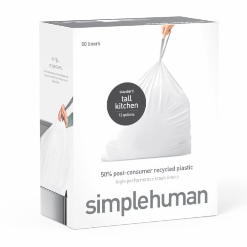 Simplehuman Tall Kitchen Trash Liners Perspective: front