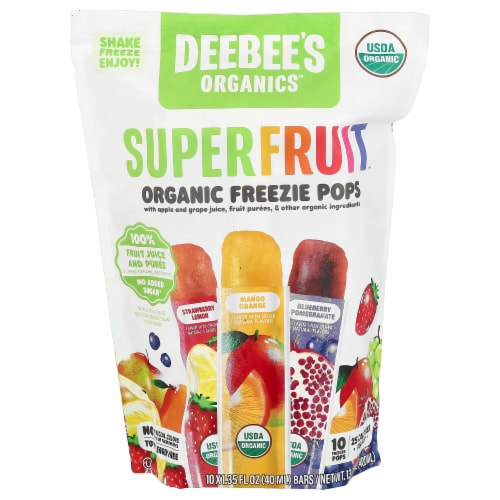 DeeBee's Organic SuperFruit Freezies, 10ct Pouch Perspective: front