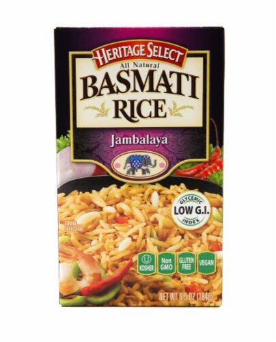 Heritage Select All Natural Basmati Rice Jambalaya Perspective: front