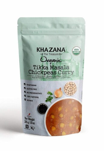 Khazana Organic Tikka Masala Chickpeas Curry Perspective: front