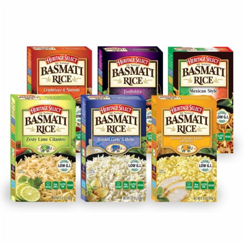 Heritage Select Basmati Rice Variety Pack Perspective: front