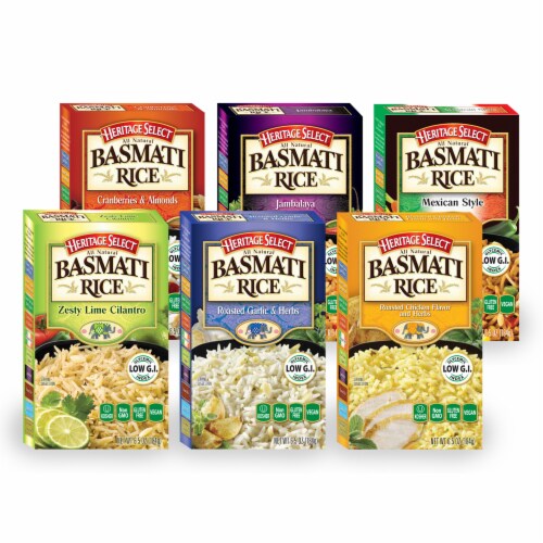 Heritage Select Basmati Rice Variety Pack Perspective: front
