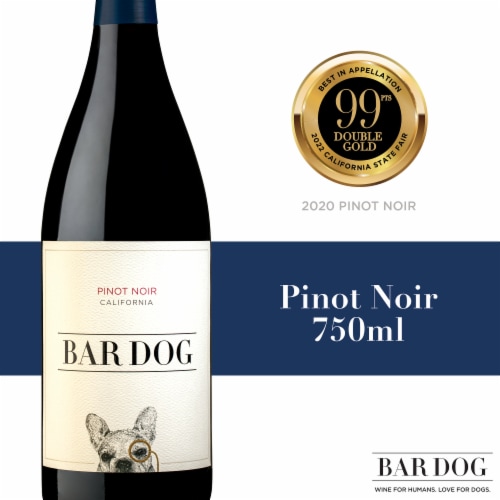 Bar Dog Pinot Noir California Red Wine Perspective: front
