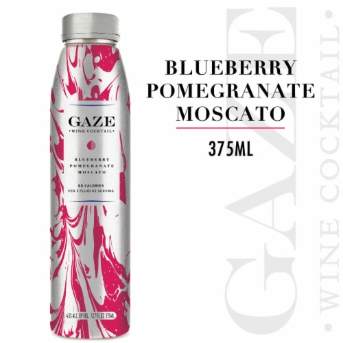 Gaze Blueberry Pomegranate Moscato California Wine Based Cocktail Perspective: front