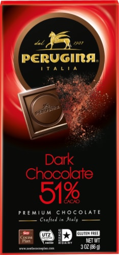 Perugina 51% Cacao Dark Chocolate Bar Perspective: front