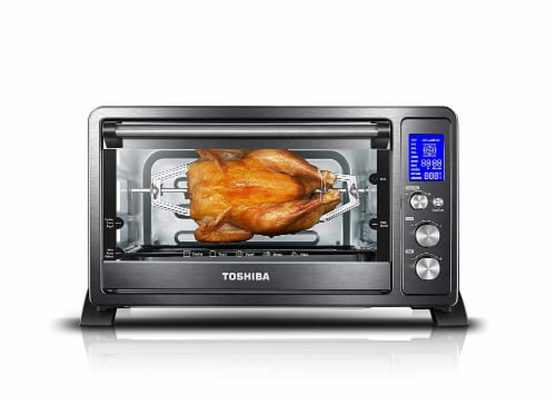 Toshiba Digital Convection Toaster Oven - Black Stainless Steel Perspective: front