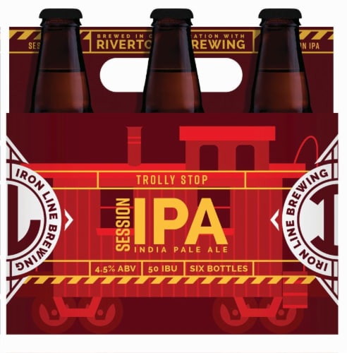 Iron Line Trolley Stop Session IPA Perspective: front