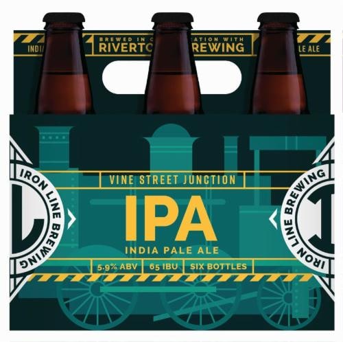 Iron Line Vine Street Junction IPA Perspective: front