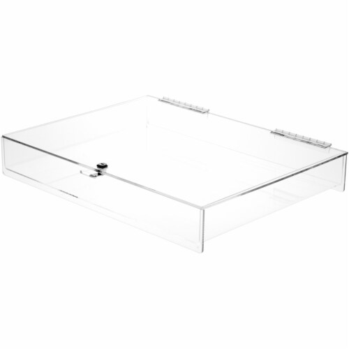 Clear Acrylic Counter Display Case/Cabinet With 4 LED Light & Multi Purpose